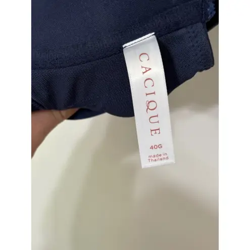 Cacique Smoothing Bra Full Coverage Front Close Navy Blue 40G