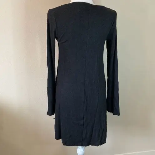 Michael Lauren MLM-8051-CSW Harvest L/S Crew Neck Dress Size Large Charcoal (F4)
