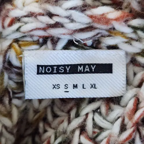 Noisy May Multi-Color Chunky Knit Sweater Vest Size Small Cropped Vest