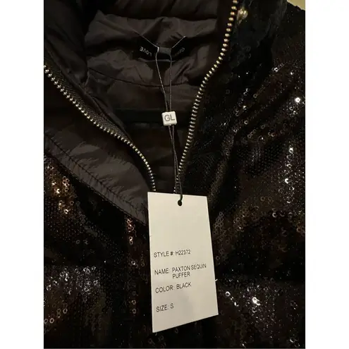 Generation Love Paxton Sequin Jacket in Black Size S
