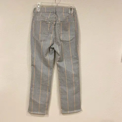 3x1 Striped Stretch High Rise Austin Crop Jeans Size 26 EUC