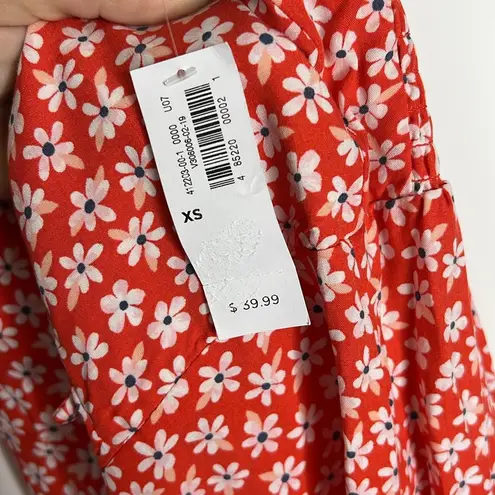 Old Navy NWT  Red Floral Sleeveless Cropped Jumper Jumpsuit