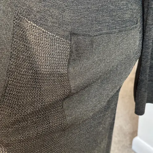 Chico's Chico’s Size 2 Army Green Metallic Duster Cardigan with Pockets - Image 4