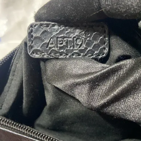 Apt. 9 Black Leather Crossbody Bag