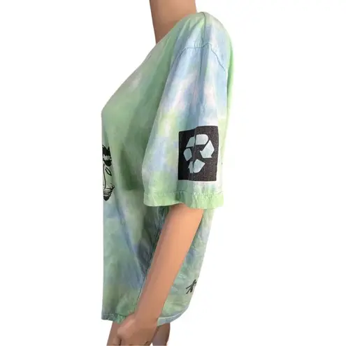 Brooklyn Cloth Trippy Tie Dye Short Sleeve T-Shirt With Artsy Graphics