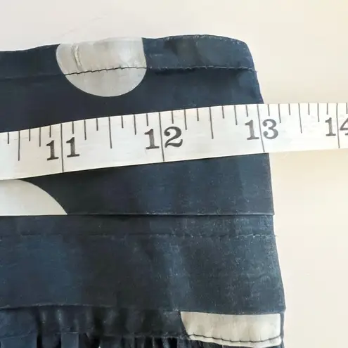 Ganni Total Eclipse Polka Dot Silk High-Low Skirt Size 36 Sustainable 100% Silk