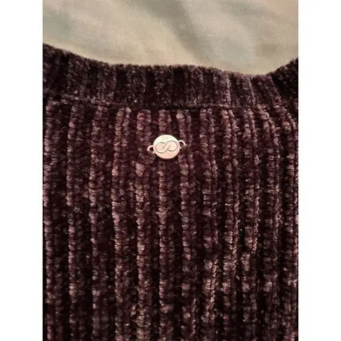 Calia Carrie Underwood Pullover Chunky Open Sleeves S Small Burgundy Wine Color