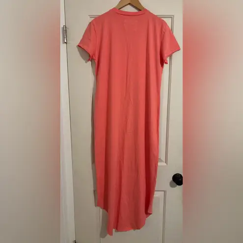 Frank & Eileen $188 Tee Lab Midi Harper Shirt Dress Shirtdress Orange Large