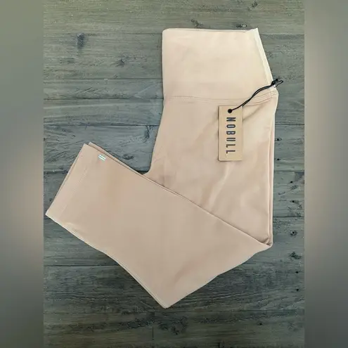 Nobull NWT High-Rise Plush Heather Crop Tight - XS - Sand (Beige/Tan)