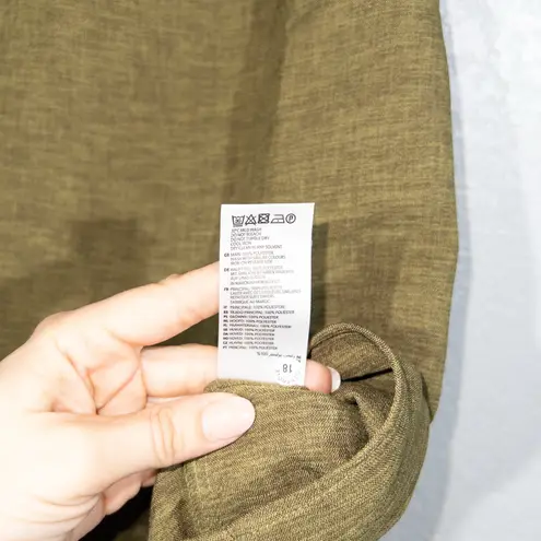 Closet London NWT Olive Green Empire Waist Mini Dress Size 12