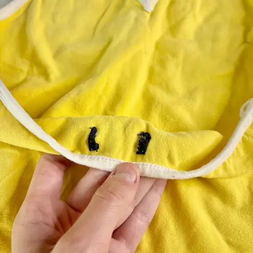 Y2K Yellow Halter Neck Tank Top XS