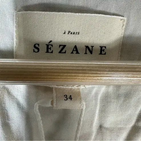 Sézane Paula Metallic Shimmer Silk Midi Dress Paisley Size US 2