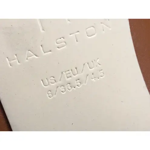 Halston Women's 6 Brown Vegan Leather Slip