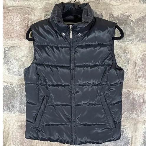 Pro Spirit Athletic Gear Puffer Vest Woman's Small Black Winter Fall Cozy
