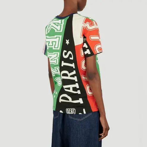 KENZO Flag Print Oversize Cotton T