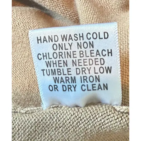 Bestow Women's Crew Neck Jumper Sweater Mini Dress Size S Small Cameo Tan