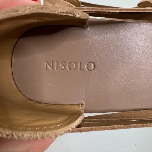 Nisolo Huarache Tan Leather Sandal Size 6