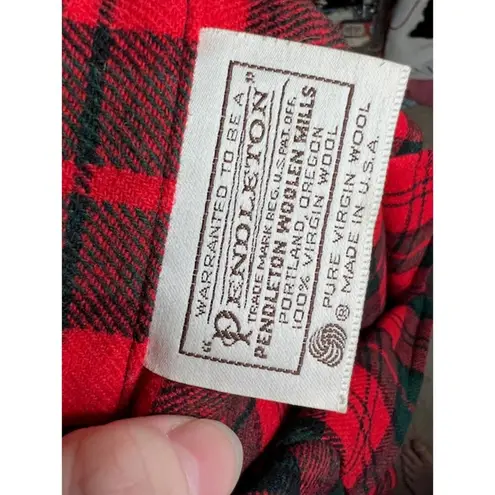 Pendleton 49er jacket skirt suit plaid red green vintage