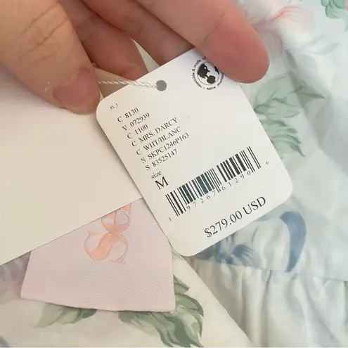 Selkie The Weekender Free People Floral Ruffle Jumpsuit Medium NEW White