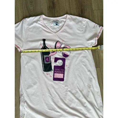 Christ Stuff Women's Short Sleeve Nightshirt Nightgown One Size 100% Cotton Pink