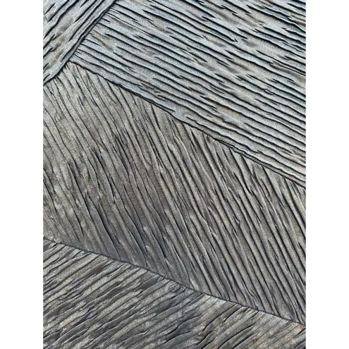 Torn By Ronny Kobo Kaitlyn Gold Metallic Textured Bodycon Mini Dress Small