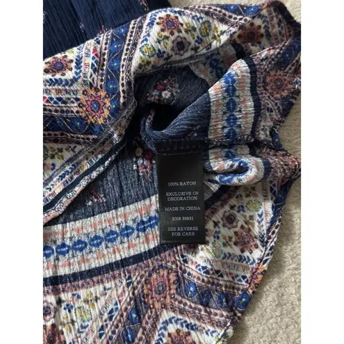 ARTESIA LADIES SLEEVELESS 100% RAYON TOP STRETCH SMOCKED BODICE SIZE M Size M