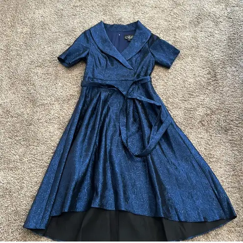 Alex Evenings NWOT Midnight Blue High Low Dress