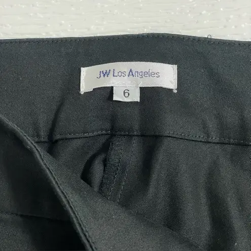 Johnny Was JW Los Angeles Black Cotton Dress Pants Slight Flare Trousers Size 6