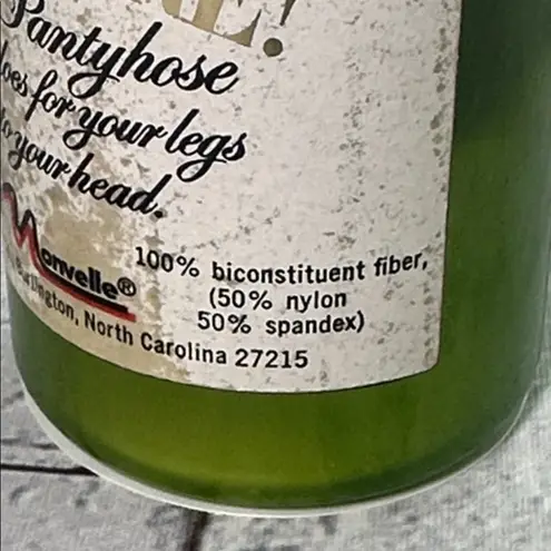 Burlington Champagne Bottle Novelty Sheer Pantyhose Black Medium 115lbs