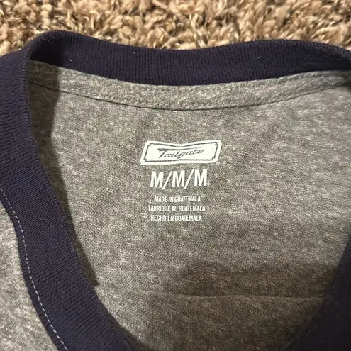 Tailgate Dallas Cowboys Cropped T-Shirt Medium Grey