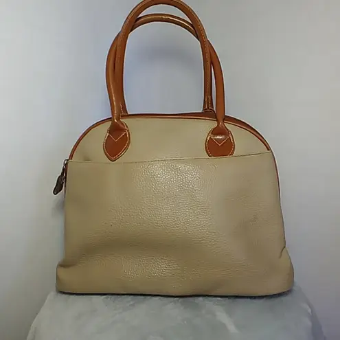 Capezio Vintage Pebble Leather Satchel Purse Bag