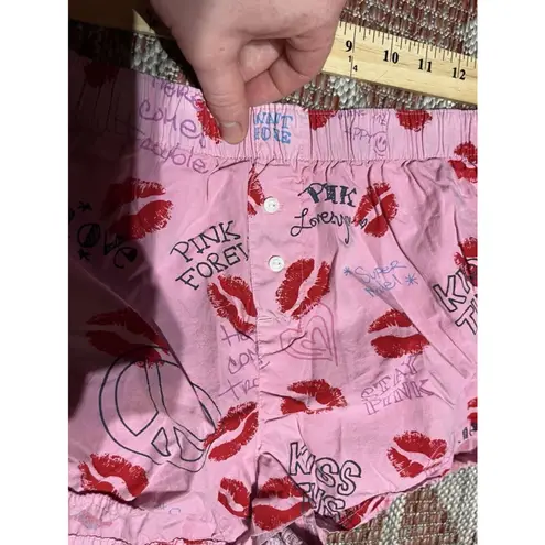 PINK - Victoria's Secret Vintage Y2K Victorias Secret Pink Lipstick Kissy Booty Shorts Size Small