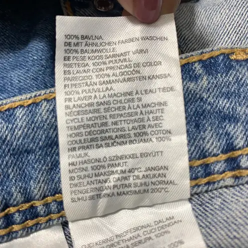 H&M Divided Denim Skirt Size 0 US Button Front A