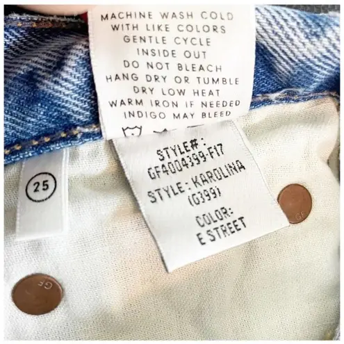 GRLFRND NWT x Revolve Karolina High-Rise E Street Distressed Skinny Jean Size 25