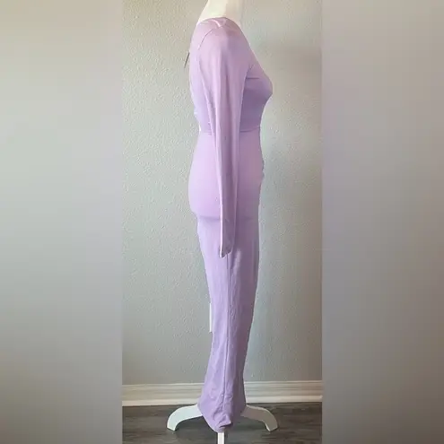 Day & Night Asymmetric Ruched Cut Out Dress Lavender Estimated Size Small - Image 5