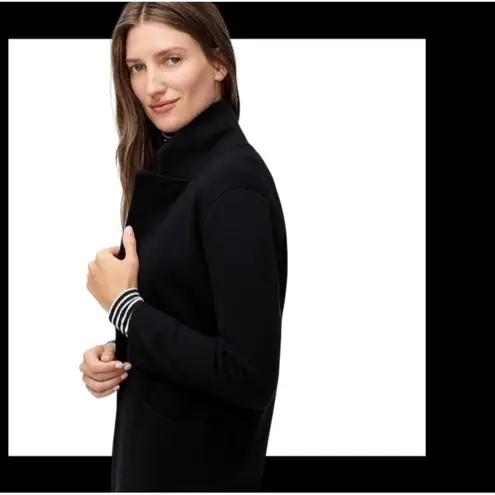 J.Crew  Sophie Open-Front Sweater Blazer Black Size XXL Minimalist Preppy Fall