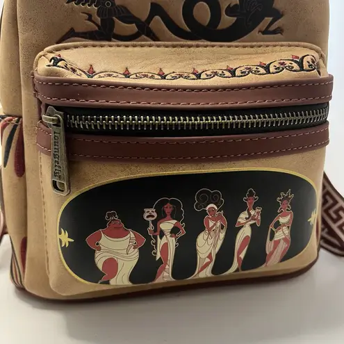 Lounge Fly Disney Hero Hercules Muses Mini Backpack Brown Tan Zero To Hero Bag