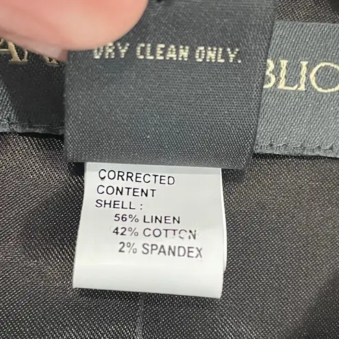 Banana Republic  Linen Blend Brown Pants Suit Set Women's Size‎ 4 Career Blazer