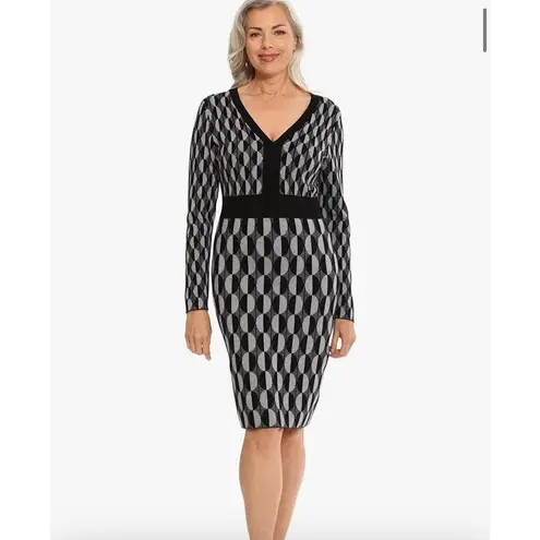 London Times NWT Knit Sweater Dress Size Large