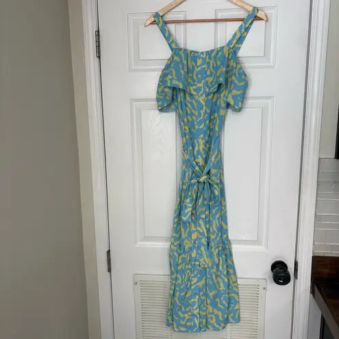 Derek Lam 10 Crosby x RTR Scribble Midi Dress Size 38 (Size 6) Blue