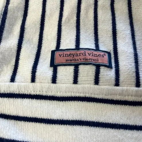 Vineyard Vines  Martha's Shep Shirt USA Flag Stripe Pull Over 1/4 Zip Ladies SM