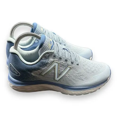 New Balance  Women's Fresh Foam 680 V7 Running Shoe Light Blue Size 6