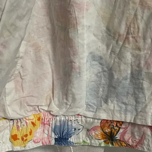 Alfred Dunner Eyelet Butterfly Lined Button Front Long Sleeve Jacket XL 16P EUC