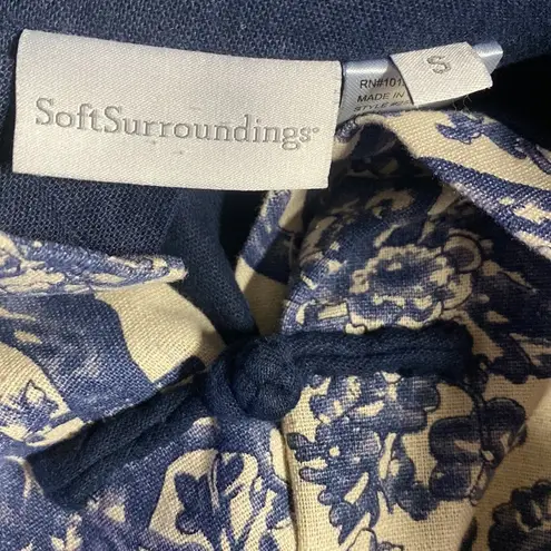 Soft Surroundings toile linen jacket /Tunic S