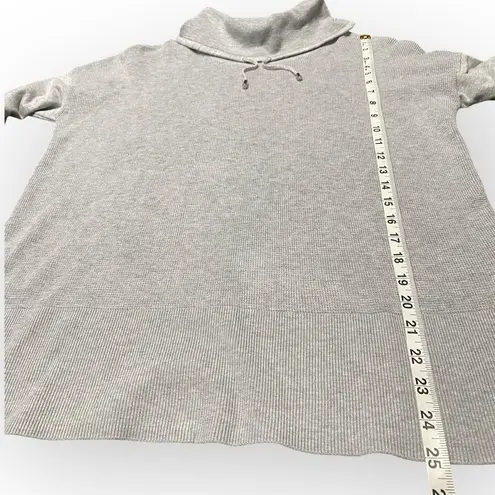 Ellen Tracy Light Gray Cowl Neck Knit Pullover Sweater Women’s Medium