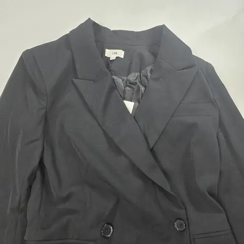 LPA Double Breasted Blazer Dress in Black