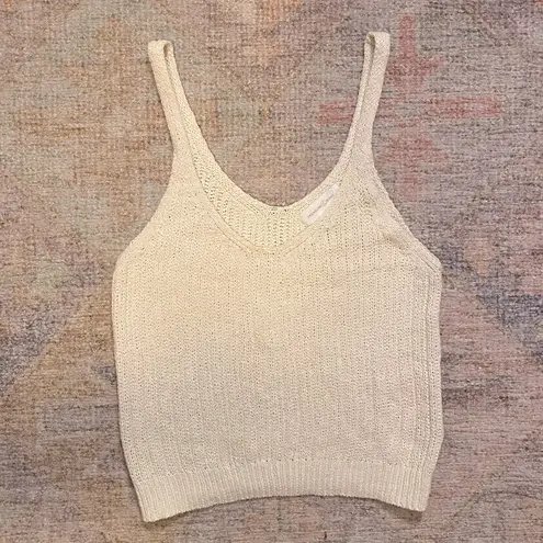 Treasure & Bond NWOT Ribbed Sweater Tank in Ivory Birch