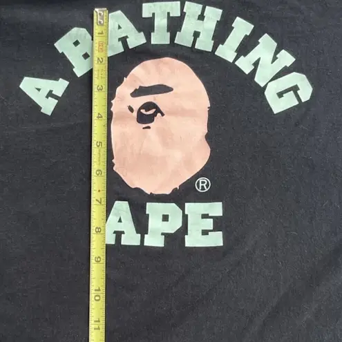 A bathing ape Vintage BAPE Logo Pink Green T-Shirt Women’s Size Small