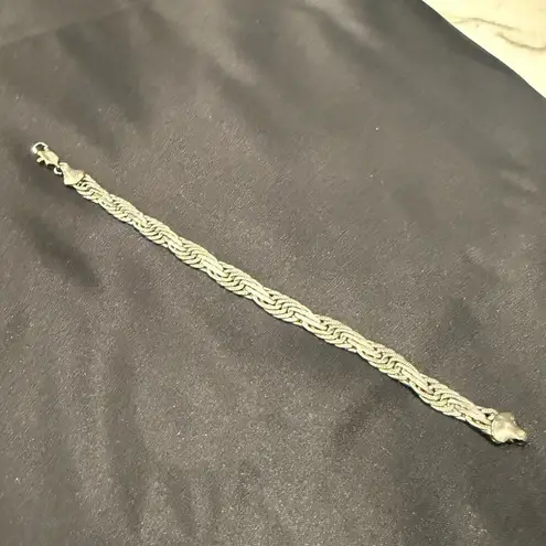 Amazing Vintage Multi Woven Sterling Silver Bracelet from Mexico