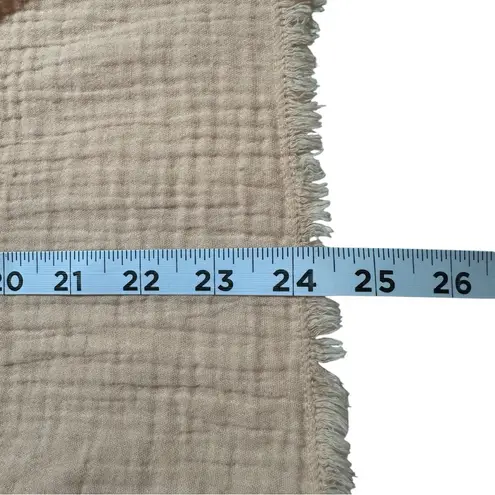 Coldwater Creek Light Pink Peach Sleeveless Raw Hem Gauze Style Sleeveless Top